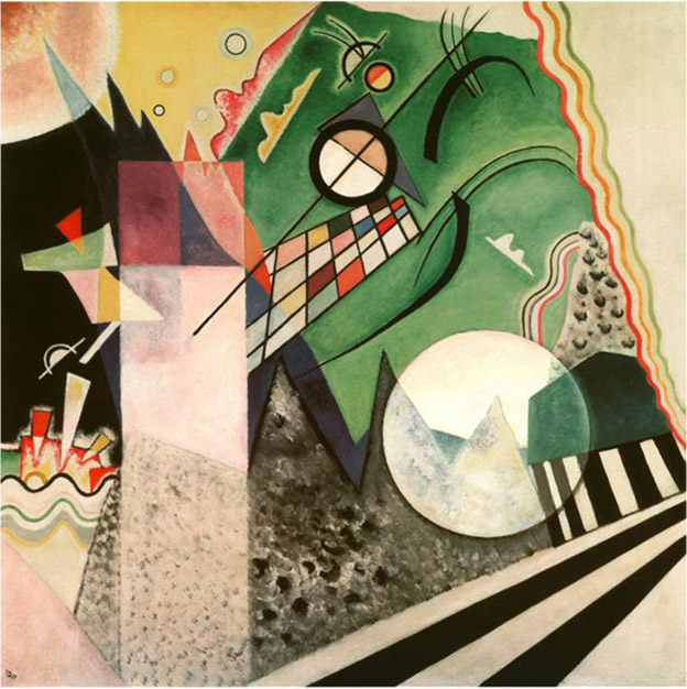 Green Composition 1923 painting - Wassily Kandinsky Green Composition 1923 art painting